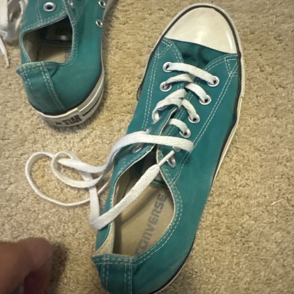 CONVERSE - Used Teal Chuck Taylor All Star, Mens 7, Womens 9 - Picture 6 of 7